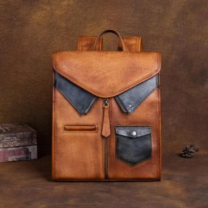 Винтажный дизайн, креативные рюкзаки, дорожные сумки из натуральной кожи, модный брендовый студенческий рюкзак GZW Baellerry