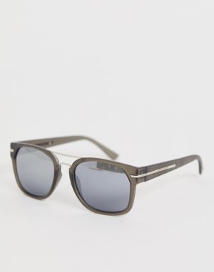 Солнцезащитные очки в квадратной оправе -Серый French Connection