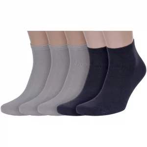 Комплект носков мужских 5-М-238 разноцветных 27-29 Rusocks. Цвет: бежевый; серый