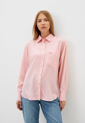Рубашка Lacoste. Цвет: розовый