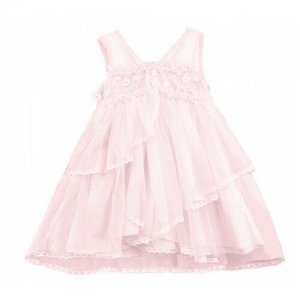 Праздничное платье для девочки Нежность розовое, размер 92-98 Monna Rosa. Цвет: розовый