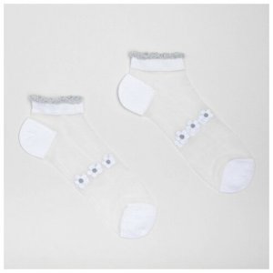 Носки , размер 36-37, белый Minaku. Цвет: белый