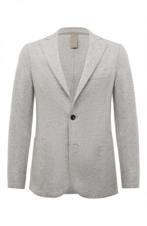 Шерстяной пиджак Eleventy. Цвет: серый
