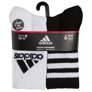Набор из шести пар носков с мягкой подкладкой для мальчиков Adidas