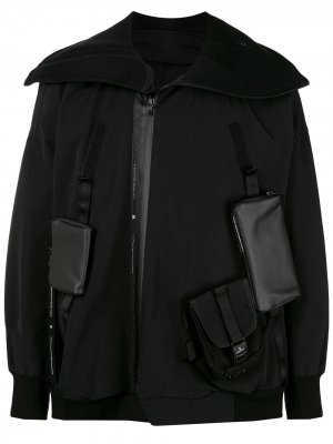 Куртка с объемным воротником и карманами NILøS. Цвет: черный