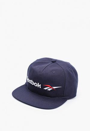 Бейсболка Reebok CL VECTOR FLAT PEAK CAP. Цвет: синий