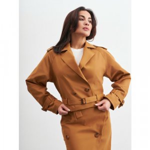 Пиджак , размер S, коричневый Модный Дом Виктории Тишиной. Цвет: коричневый