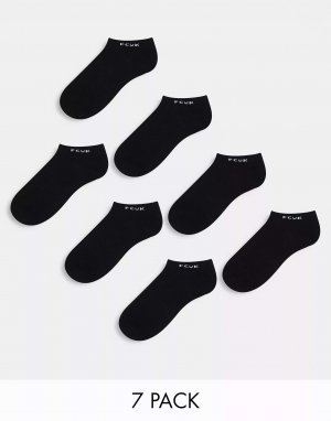 7 пар спортивных носков FCUK черного цвета French Connection