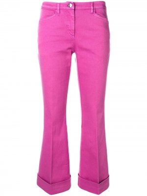 Укороченные джинсы клеш Nº21. Цвет: розовый
