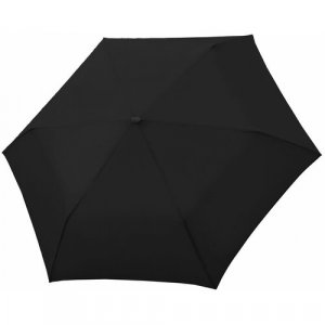 Зонт , механика, 3 сложения, купол 90 см, 6 спиц, система «антиветер», чехол в комплекте, для мужчин, черный Doppler. Цвет: черный