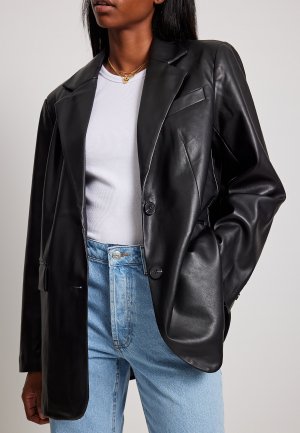 Куртка из искусственной кожи Na-Kd, черный NA-KD