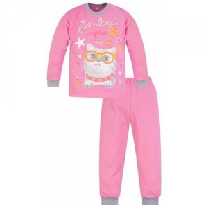 Пижама детская 819п, , размер 52(рост 86 см) розовый_котик Утенок. Цвет: розовый