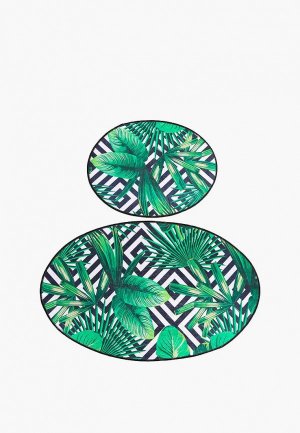 Комплект ковриков Chilai Home 2 шт., 60x100, 50x60 см. Цвет: зеленый