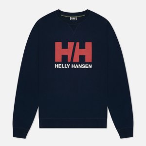 Мужская толстовка HH Logo Crew Helly Hansen. Цвет: синий