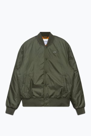 Куртка-бомбер с надписью Scribble, зеленый Hype