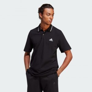 Поло Sportswear Essentials Pique Small Logo, черный Adidas