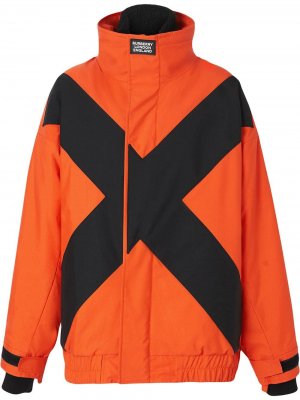 Спортивная куртка Burberry. Цвет: оранжевый