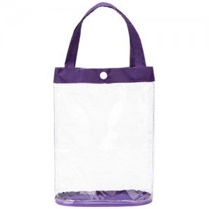 Косметичка Бако Текстиль, 6х23х18 см, фиолетовый, бесцветный текстиль. Цвет: голубой/бесцветный