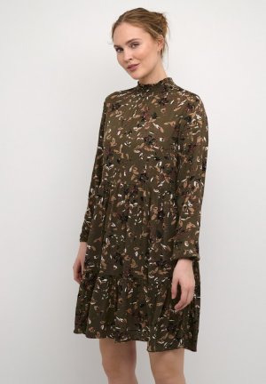 Платье летнее САЛЛИ ЭМБЕР , виноградный лист, коричневый лист Kaffe