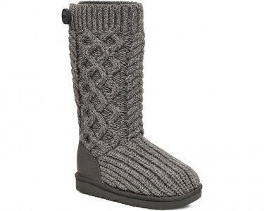 Ботинки Ugg Classic Cardi Cabled Knit, серый