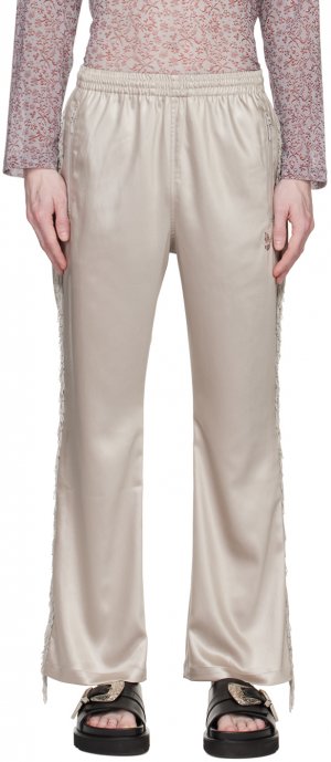 Спортивные штаны NEEDLES с серебряной бахромой