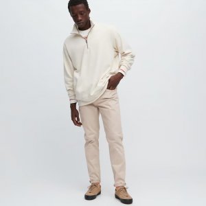 Мужские джинсы Ultra Stretch Skinny Fit Colour, бежевый Uniqlo