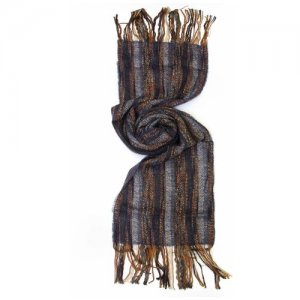 Оригинальный вязаный шарф зима 14409 Basile. Цвет: черный