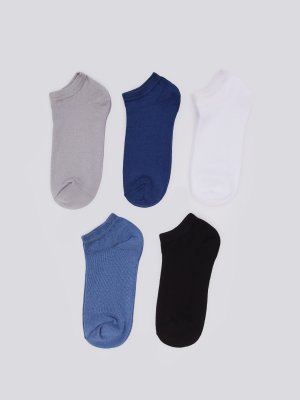 Набор коротких носков (5 пар в комплекте) zolla. Цвет: темно-синий