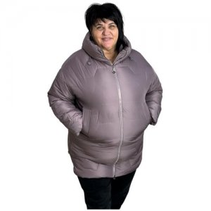 Куртка женская зимняя.Куртка больших размеров. Размер 62 Daigan. Цвет: фиолетовый