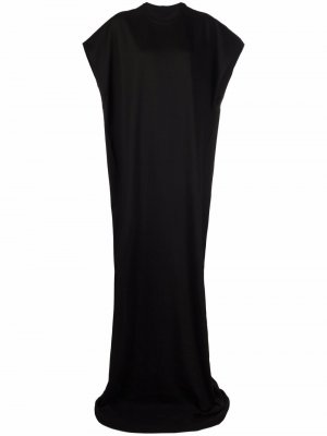 Длинное платье-трапеция Rick Owens DRKSHDW. Цвет: черный