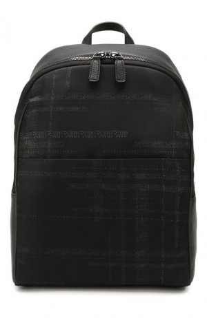 Комбинированный рюкзак Canali. Цвет: чёрный
