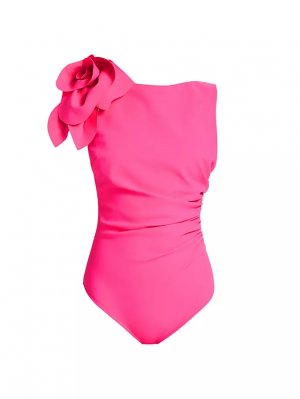 Сплошной купальник Wlasi с 3D цветочным принтом , цвет spicy pink Chiara Boni La Petite Robe