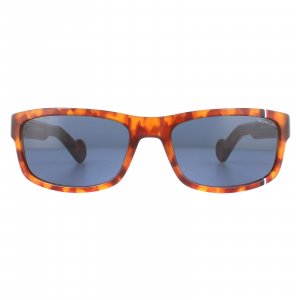 Прямоугольные синие солнцезащитные очки Havana , коричневый Moncler