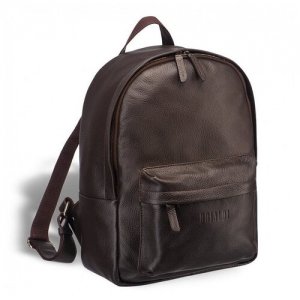 Мужской кожаный рюкзак Pico (Пико) relief brown BRIALDI. Цвет: коричневый
