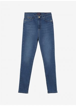 Синие женские джинсовые брюки с узкой талией и нормальной U.S. Polo Assn.