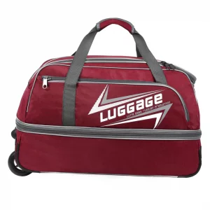 Дорожная сумка унисекс Фаэтон Люрис упр, сорт 1 бордо, 65x37x34 см Luris. Цвет: красный