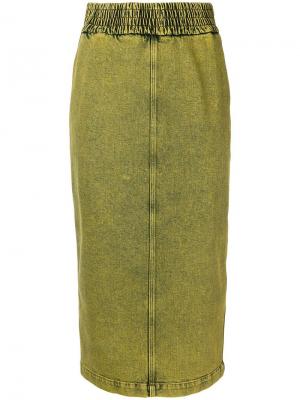 Джинсовая юбка-карандаш Nº21. Цвет: желтый
