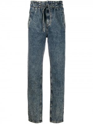 Зауженные джинсы Uduard с завязками Isabel Marant. Цвет: синий