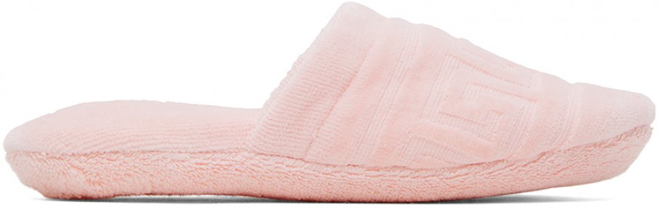 Розовые тапочки в стиле грека Versace Underwear
