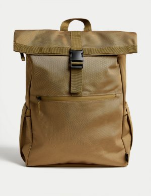 Устойчивый к истиранию рюкзак со складной крышкой из переработанного полиэстера Marks & Spencer
