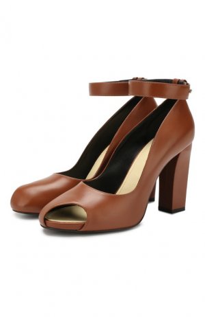 Кожаные туфли Lemaire. Цвет: коричневый