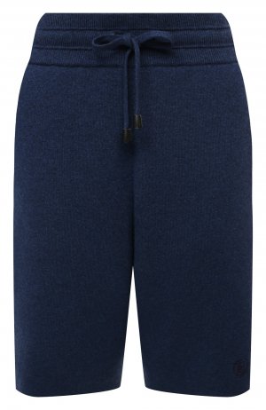 Кашемировые шорты Burberry. Цвет: синий