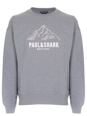 Толстовка хлопковая PAUL & SHARK. Цвет: серый