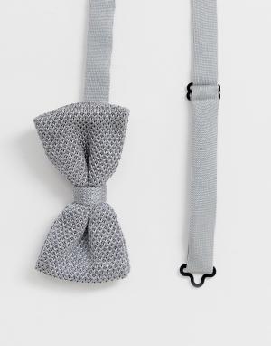 Вязаный галстук-бабочка -Серый Jack & Jones