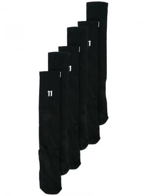 Носки с логотипом 11 By Boris Bidjan Saberi. Цвет: черный
