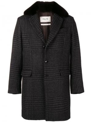 Классическое твидовое пальто Paltò. Цвет: серый
