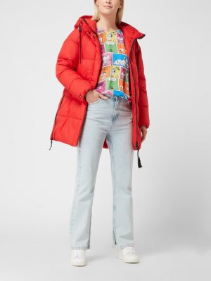 Стеганое пальто с капюшоном khujo, красный Khujo. Цвет: красный