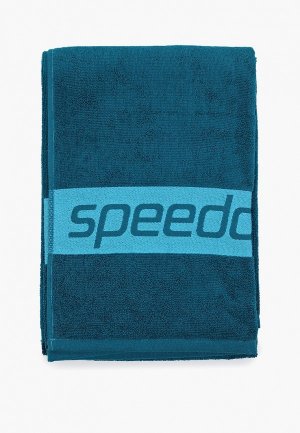 Полотенце Speedo Border Towel. Цвет: бирюзовый