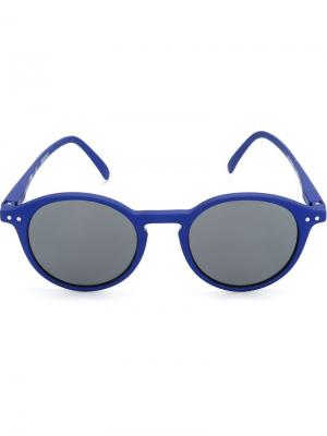 Солнцезащитные очки в круглой оправе See Concept. Цвет: синий