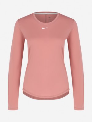 Лонгслив женский One Dri-Fit, Розовый Nike. Цвет: розовый